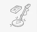 METALLDETEKTOR — illustration av UNI-MASZ tillämpningskategori